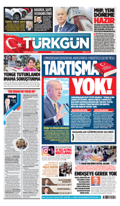 Türkgün Gazetesi 19 Eylül 2024