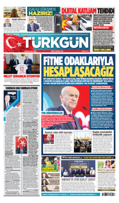 Türkgün Gazetesi 20 Eylül 2024