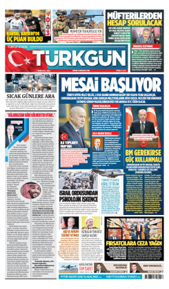 Türkgün Gazetesi 1 Ekim 2024