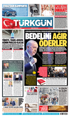 Türkgün Gazetesi 13 Ekim 2024