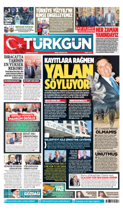 Türkgün Gazetesi 3 Kasım 2024