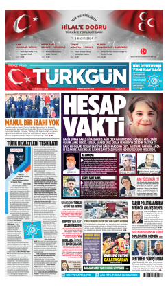 Türkgün Gazetesi 8 Kasım 2024