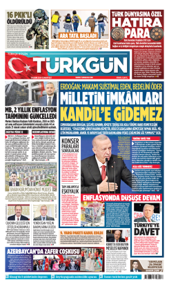 Türkgün Gazetesi 9 Kasım 2024