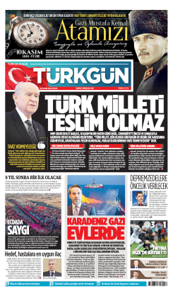 Türkgün Gazetesi 10 Kasım 2024