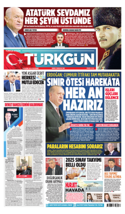 Türkgün Gazetesi 14 Kasım 2024