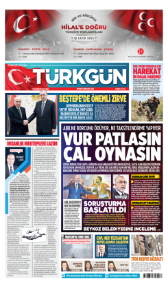 Türkgün Gazetesi 15 Kasım 2024