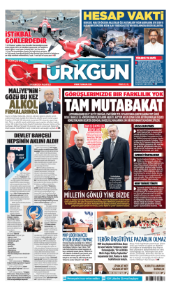 Türkgün Gazetesi 18 Kasım 2024