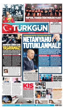 Türkgün Gazetesi 24 Kasım 2024