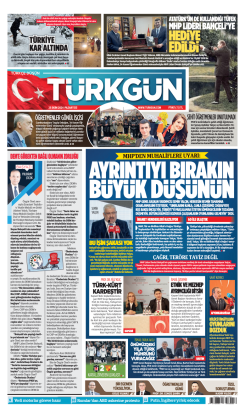 Türkgün Gazetesi 25 Kasım 2024