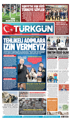 Türkgün Gazetesi 8 Aralık 2024