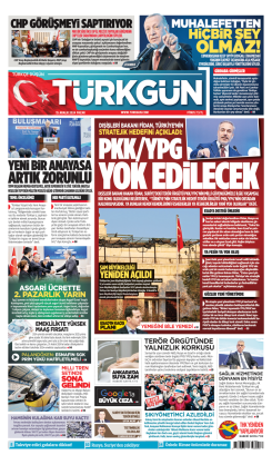 Türkgün Gazetesi 15 Aralık 2024