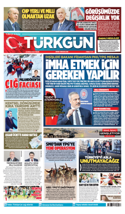 Türkgün Gazetesi 22 Aralık 2024