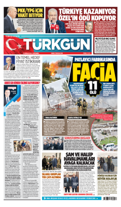 Türkgün Gazetesi 25 Aralık 2024