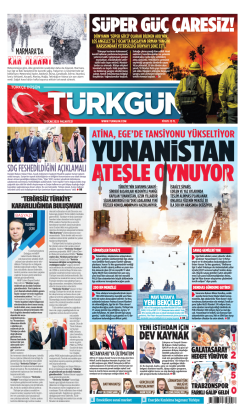 Türkgün Gazetesi 13 Ocak 2025