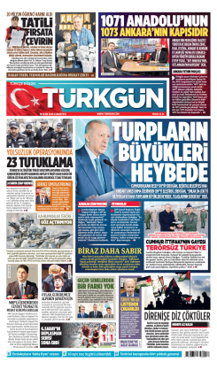 Türkgün Gazetesi 18 Ocak 2025