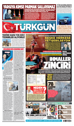 Türkgün Gazetesi 24 Ocak 2025