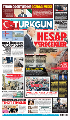 Türkgün Gazetesi 25 Ocak 2025