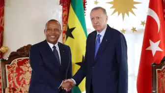 Cumhurbaşkanı Erdoğan, Sao Tome ve Principe Demokratik Cumhuriyeti Başbakanı Trovoada ile görüştü