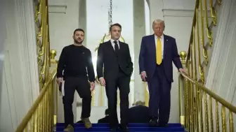 Zelenskiy, Trump ve Macron'dan üçlü zirve