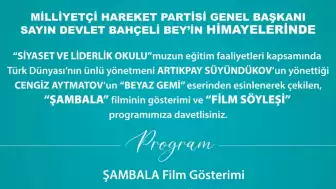 MHP'den 7 Aralık’ta “Şambala” film gösterimi ve söyleşisi