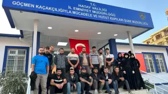 Hatay'da 28 kaçak göçmen yakalandı