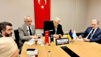 Kırım Tatar Milli Lideri Kırımoğlu, Cumhurbaşkanı Başdanışmanı Topçu'yu ziyaret etti