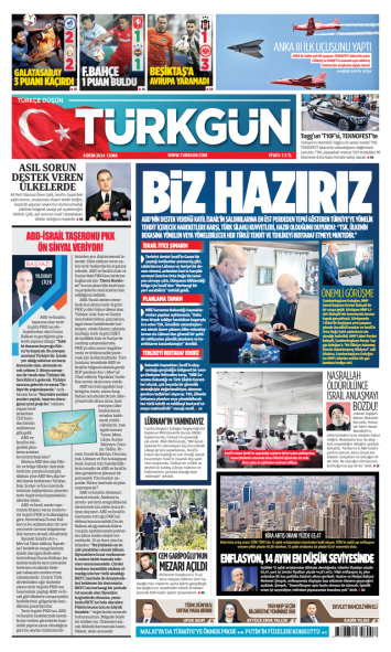 Türkgün Gazetesi 4 Ekim 2024