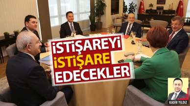 İstişareyi istişare edecekler