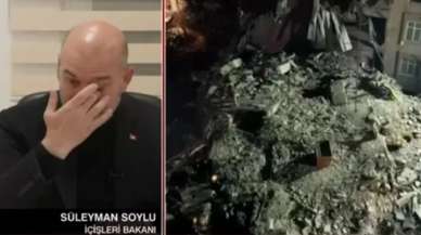 Bakan Soylu, canlı yayında gözyaşlarına hakim olamadı