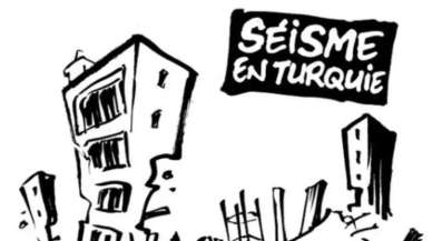 Charlie Hebdo'dan rezil karikatür! Depremle dalga geçtiler