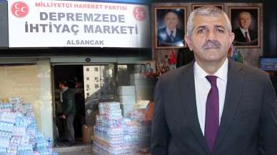 MHP'li Şahin'den dikkat çeken açıklamalar: Depremzedelere 5 ilçede ücretsiz market