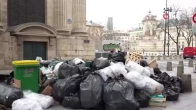 Temizlik işçileri greve gitti, Paris sokaklarında 6 bin 600 ton çöp birikti