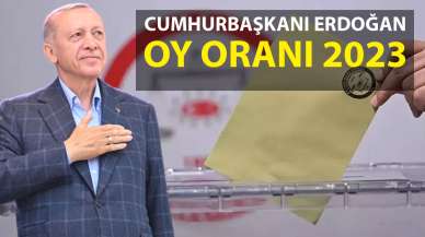 Cumhurbaşkanı Erdoğan oy oranı 2023: Cumhurbaşkanı Erdoğan'ın şu an kaç oyu var? 14 Mayıs 2023 Erdoğan oy oranı...