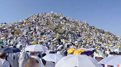 Hicri 1444 yılının hacıları Arafat'ta toplandı