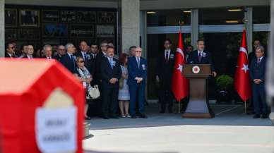 Hakan Fidan Türkiye'nin Lizbon Büyükelçisi Murat Karagöz'ün cenaze törenine katıldı