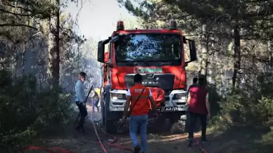 Kastamonu'da çıkan orman yangını itfaiye ekiplerince söndürüldü