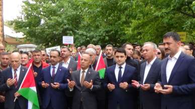 Tunceli'de cemevinden Filistin'e destek, İsrail'e protesto