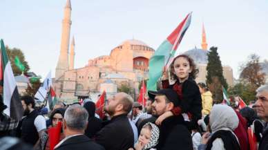 İstanbul'da Filistin'e destek yürüyüşü: Binlerce kişi katıldı