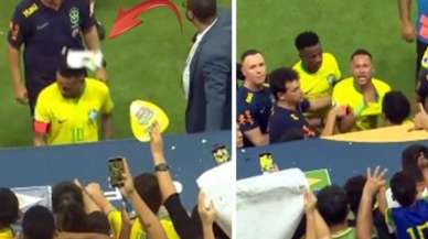 Takım arkadaşları zor zapt etti! Neymar, kafasına atılan şeyi görünce sinirden deliye döndü