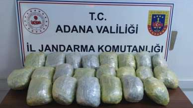 Adana'da yolcu otobüsünde 12 kilogram esrar ele geçirildi