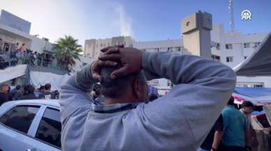 İsrail Şifa Hastanesi'nin çatısını bombaladı