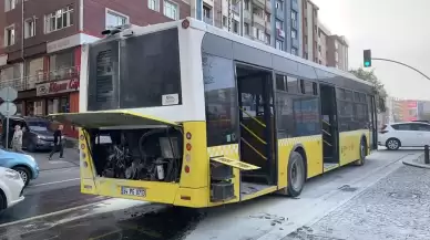 İETT otobüsünde yangın!