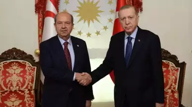 Cumhurbaşkanı Erdoğan, KKTC Cumhurbaşkanı Tatar ile görüştü