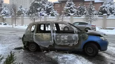 Türkiye'nin Bişkek Büyükelçiliği yakınında araç yangını... Türkiye rapor istedi