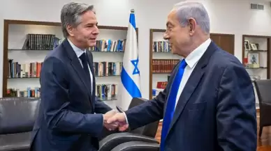 İki dost bir arada... Blinken'dan Netanyahu'ya ziyaret