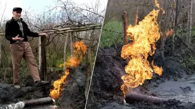 Kazı yaparken gaz buldular!