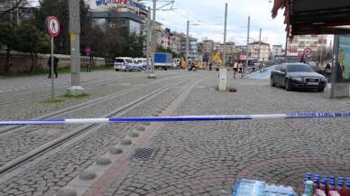 Tramvay yolunda panik! Ekipler harekete geçti