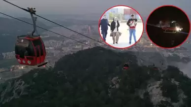 Antalya'da teleferikte mahsur kalanların tamamı kurtarıldı