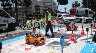 Alanya’da trafik haftasında öğrenciler bilgilendirildi