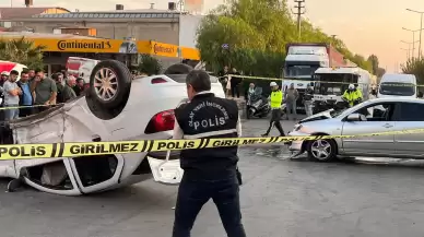 Trafik kazasında ortalık savaş alanına döndü